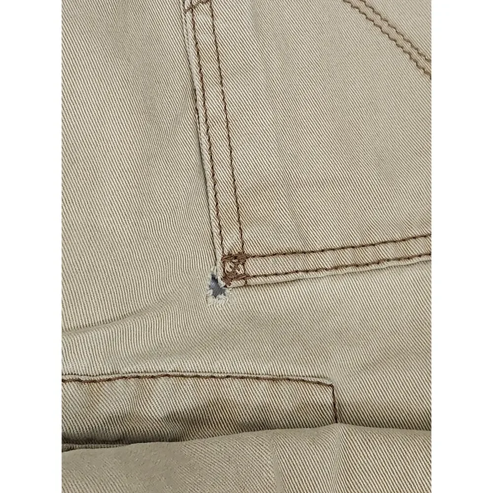 Levis Cargo Pants Mens 36x30 Khaki Utility Loose Straight Distressed Y2K